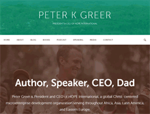 Tablet Screenshot of peterkgreer.com